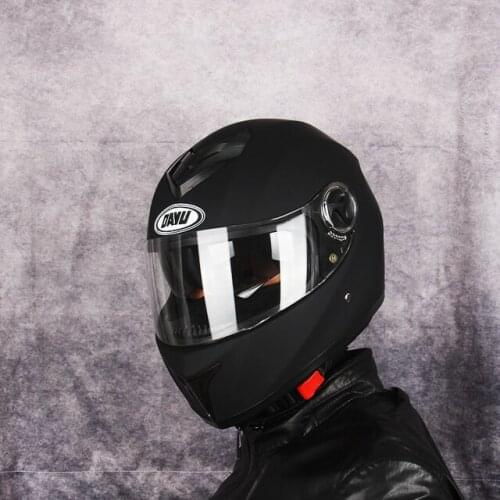 2021 Matte Black Full Face Motorcycle Helmet With Dual Lens motorbike Motocross Helmet DOT for man for adults