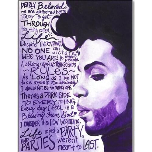 2021 new Mosaic 5d Diamond Full spuare&round Diamond Painting Prince purple rain 5d DIY Diamond Embroidery Needlework Paintings