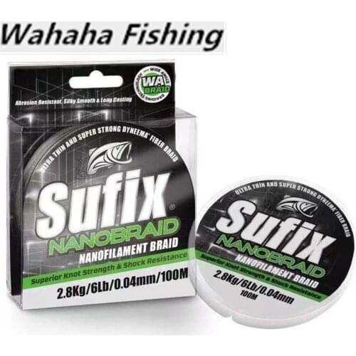 Original Nanobraid Nanofilament Braid 100M Soft Wire Strong High Quality PE Lure Hot Sale Fishing Line