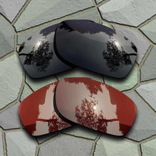 Grey Black&Bronze Brown Sunglasses Polarized Replacement Lenses for Oakley Fives Squared