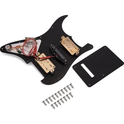 Wired Plate Pickguard Humbucker Portable Accessories for Electric HSH Guitar FK88