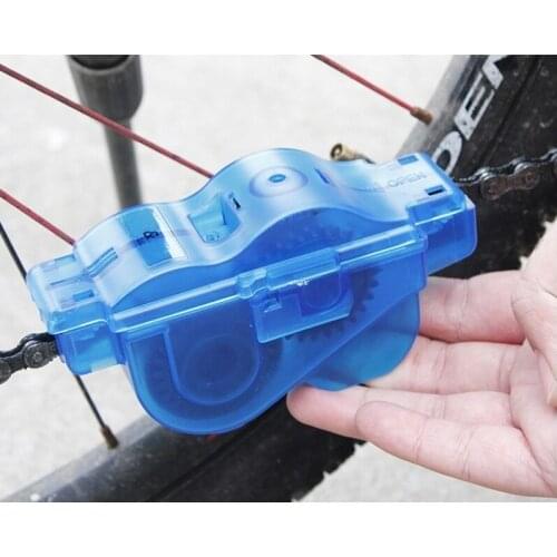 Dropshipping Portable Bicycle Chain Cleaner Bike Brushes Scrubber Wash Tool Mountain Cycling Cleaning Kit Outdoor Accessory
