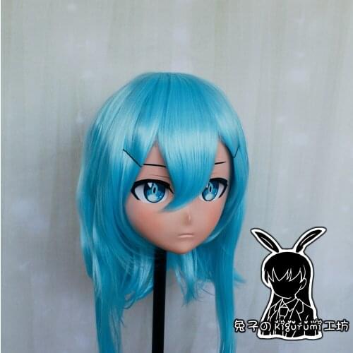 RB6532)Quality Handmade Female Resin Cosplay Japanese Role Anime Asada Shino Kigurumi Crossdress Doll Transgender Mask