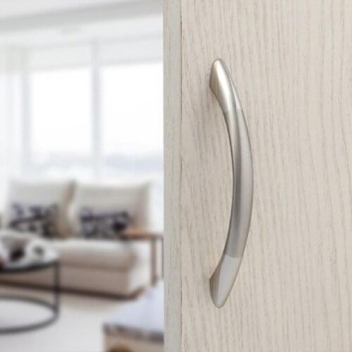 Drawer Knob Pull Kitchen Cabinet Cupboard Wardrobe Sliver Door Handles With Screws