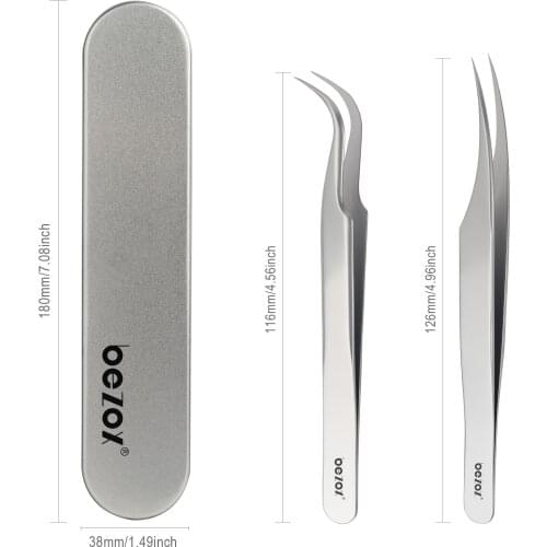 Titanium alloy eyelash artist grafting planting eyelashes flowering tweezers dolphin tweezers eyelash curler