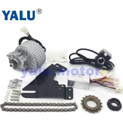 24V 36V 250W High Quality Electric Geared Reduction Brush Motor and Controller MY1018 Unitemotor Economic DIY Ebike DC Motor Kit