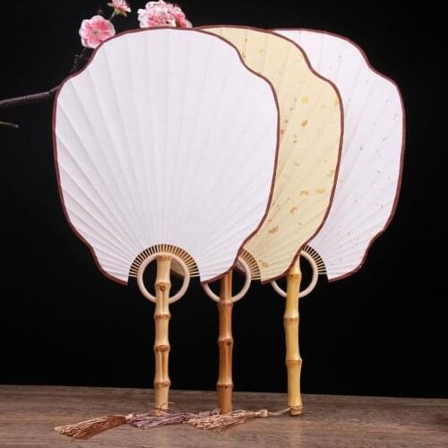 Japanese fan japanese decoration home white fan paper fan