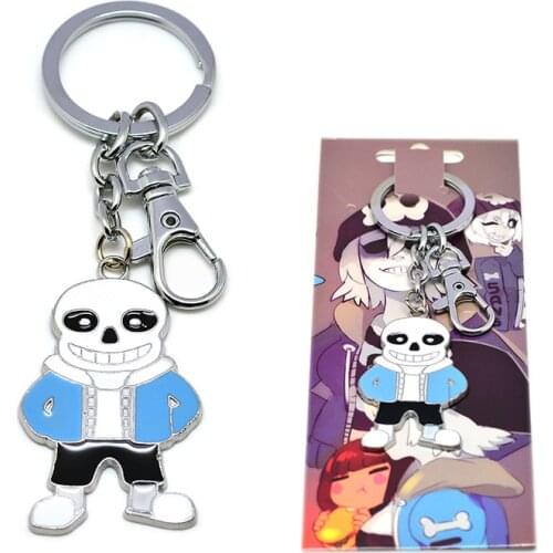 Undertale Sans Papyrus Keychain Keyring Pendant Cosplay Costume Christmas Gift Collection