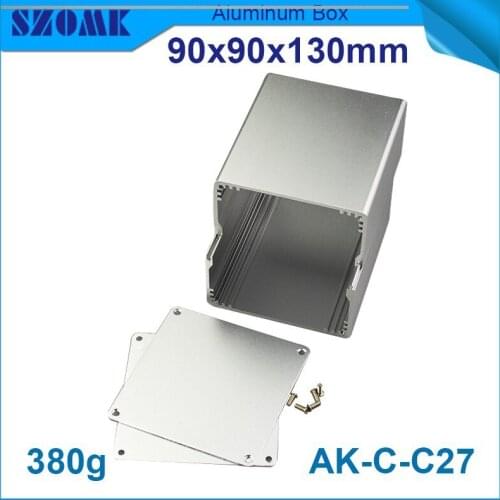 10 pcs/lot aluminum housing distribution box aluminum box enclosure 90(H)x90(W)x130(H)mm enclosure diy