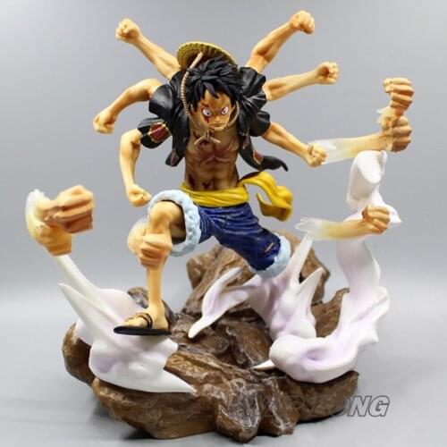 31cm One Piece Monkey D Luffy Gear 2 Battle Form Statue PVC Full-length Action Figure Collectible Model Figurine Toys Gift