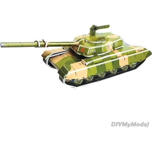 DIYMyModeI 3D Puzzle Diy Building Construction Toys Card Model Building Sets Safe Foam Tiger Tank World War II Car Toys for Kids