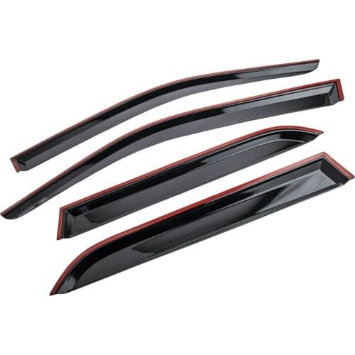 4x New Smoke Window Wind/Rain Vent Deflectors Visors Guard for Ford Escape 2001-2012 Left, Right, Front, Rear