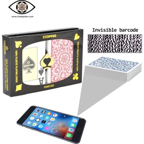 Anti Cheat Poker for Analyzer PokerSize Jumbo Index 1546 Red Blue Magic Deck Plastic Board Game Copag Marked Playing Cards
