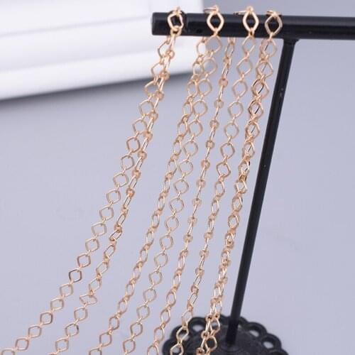 2m/batch chain discovery element necklace chain jewelry making accessories ladies bracelet making diy jewelry