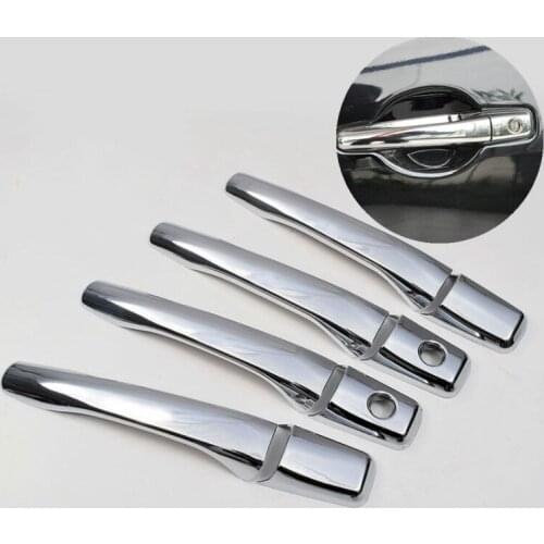 FUNDUOO New ABS Chrome Door Handle Cover For Mitsubishi Endeavor Galant Grunder 2004 2005 2006 2007 2008 2009 Free Drop Shipping