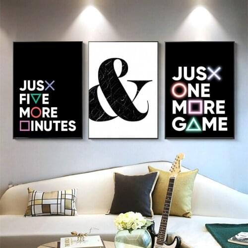 Black and White English Inspirational Letters Living Room Dining Nordic Modern Minimalist Frameless Creative Painting Core