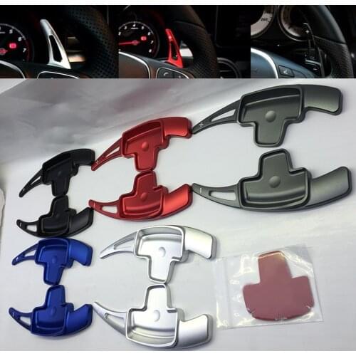 DEE 2 PCS Aluminum Steering Wheel Shift Paddle Extension Shifters Replacement For Mercedes Benz W204 GLK E A B SLK M GL Class