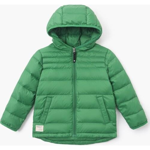 Kids Coat 90% Duck Down Winter Jackets Boy Girl Child Hight Quality Clothes Fashion Light Coat Solid Hooded Warm Outerwear 3-11Y
