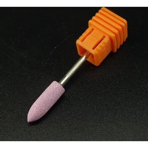 Factory! 50pcs Pink Ceramic Nozzle Nail Drill Bit Cutter For Electric Drill Manicure Machines Pedicure Nail Salon Polish Tools