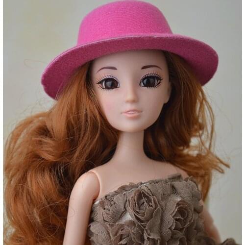 2016 New Different Styles Doll Hat Headwear Accessories For 1/6 Barbie Kurhn Doll Gift Toys for Girls