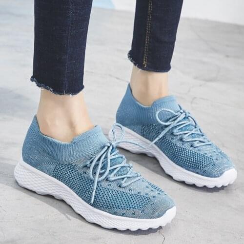 Lightweight, Comfortable And Breathable Fly Woven Mesh Sneakers All-match Womens New Summer 2021