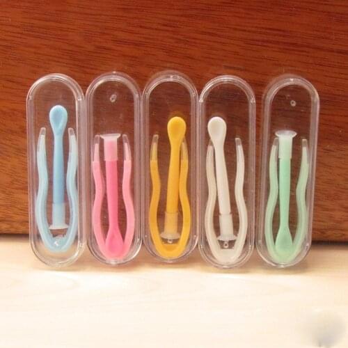 1PCS Mini Remover Contact Lenses Inserter Color Tweezers Suction Stick Eyes Care Tool Kit Contact Lens Case Clip Stick Tweezers