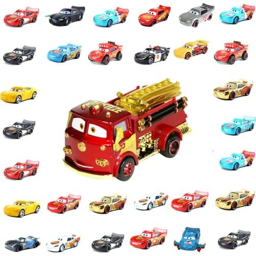 Disney Pixar Racing 2 3 Lightning McQueen Matt Jackson Storm Ramirez 1:55 Die Casting Car Metal Alloy Boy Kids Toy Birthday Gift