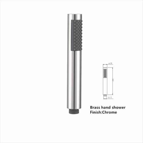 DONYUMMYJOHand Shower,Hand Held Shower Head Bathroom Faucet Accessories Brass Chrome Finished Round Bathroom Shower Accessories