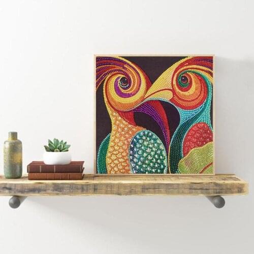 Originality 5D DIY Special-shaped Diamond Painting Oxidation Resistance Non-fading Bird Cross Stitch Kit Needlework Wall Art