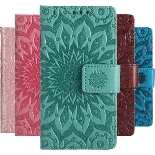 Embossed Flip Case For coque Huawei Honor 7X / Honor 7X Flip Case For fundas Huawei Honor 7X Cover 5.93 inch + Card Holders