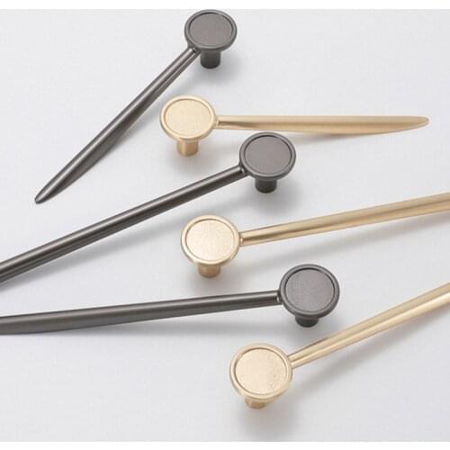 Modern Zinc Alloy Cabinet Knobs and Handles Gold Kitchen Cabinet Handles Drawer/Chest Pulls Creative Furniture Knobs and Handles