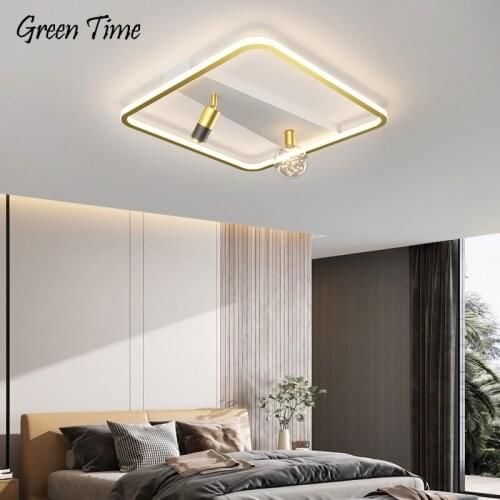 Gold Modern LED Ceiling Light for Living Room Bedroom Dining Room Kitchen Light Indoor Ceiling Lamp Home Decor Lighting Fixtures