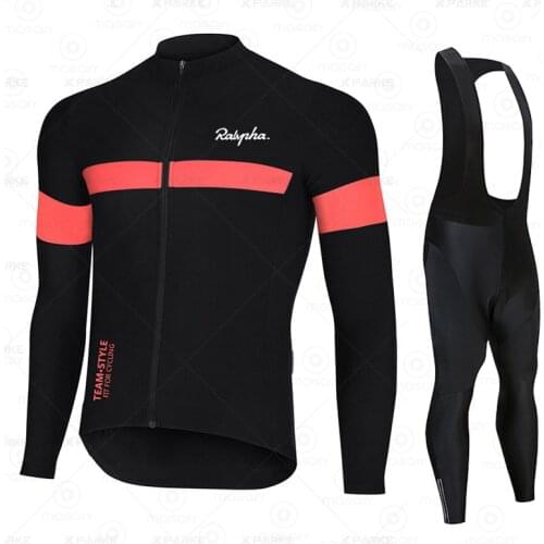 Ralvpha Spring Long Sleeve Cycling Set Ropa Ciclismo Mountain Bicycle Clothing Breathable Road Bike Jerseys Cycling Kits