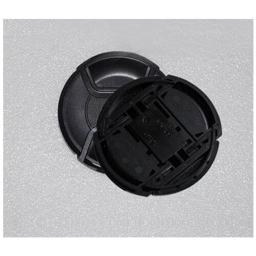 10pcs/lot 49 52 55 58 62 67 72 77 82mm center pinch Snap-on cap cover Logo for nikon/canon camera Lens Free ship with tracking