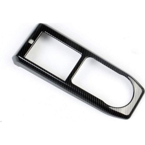 Carbon Fiber Look Central Gears Panel Protective Cover molding Trims for Toyota Tacoma 2016-2020