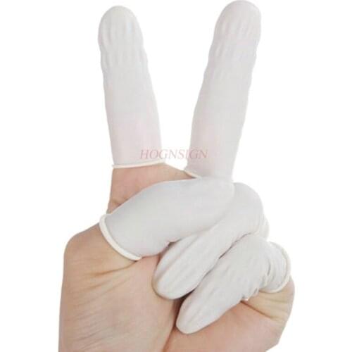 100pcs Rubber Labor Insurance Disposable Finger Sets Dust-free Electronic Beauty Nail Finger Sets Silicone Counting Sale