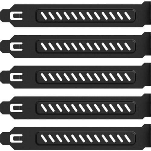5pcs PCI Slot Cover Dust-proof Blanking Board Cooling Fan PCI chassis baffle Cover Dust Filter Ventilation PC Computer Case