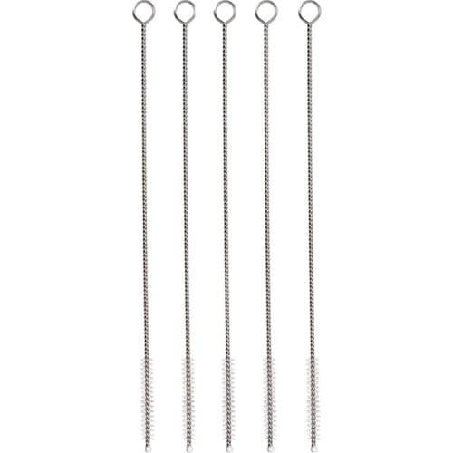 Kitchen accessories 2pcs/lot Stainless Steel Straw cleaning brushes drinking tube sucker Cleaners washing Brush for Drink Pipe