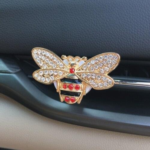 Diamond Bee Perfume Decoration Car Air Outlet Clip Air Freshener Car Interior Car Aroma Diffuser Auto Parts Car Decoration