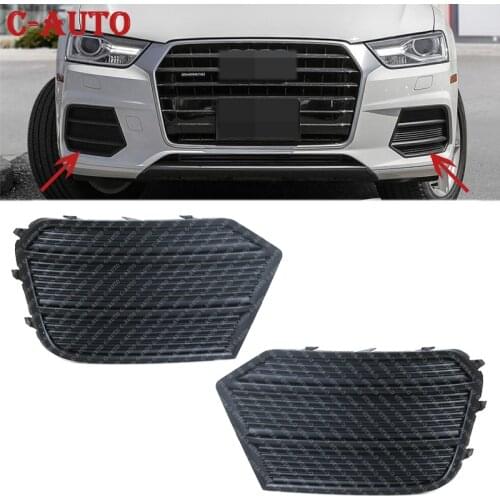 Car Front Pair Left Right Lower Bumper Grille Fog Light Grille Bezel For Audi Q3 2016 2017 8U0807681P 8U0807682P Car-styling