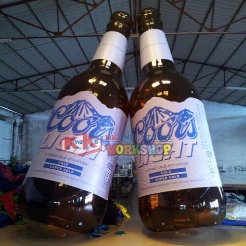 KK factory PVC material large inflatable wine bottle for advertising
