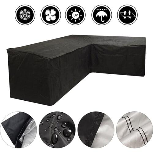 Outdoor Furniture Covers Waterproof Rain Snow Dust Wind-Proof Anti-UV Polyester Fiber Garden Lawn Patio Furniture Covers