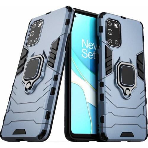 For Oneplus 8T Case Shockproof Ring Stand Bumper Silicone + PC Phone Back Cover for One plus 8T 1+8T 1+ 8T Oneplus8T Coque Funda