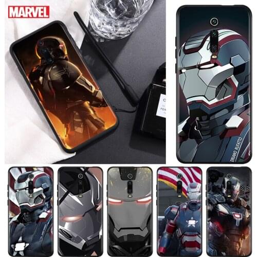 Marvel Avengers War Machine For Xiaomi Redmi 9T 9I 9AT 9A 9C 9 8A 8 7A 7 6A 6 5A 5 4X PRO Prime Plus Black Soft Phone Case