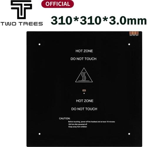 3D Printer Parts 1PCS black MK3 hotbed latest Aluminum heated bed for Hot-bed Support 12V/24V 310*310*3.0mm for Creality 3D CR10