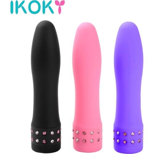 IKOKY Faloimitator Multispeed Vibrating Dildo realistic Diamond bullet vibrator Adult Product Clitoris stimulator AV Stick