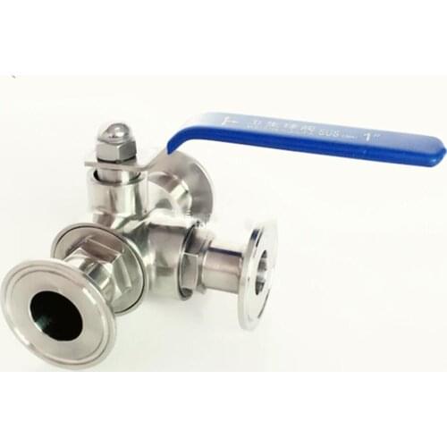 Fit 32mm 1-1/4" Pipe OD x 1.5" Tri Clamp Sanitary T-Port Ball Valve SUS 316L Stainless Beer Brewing Home