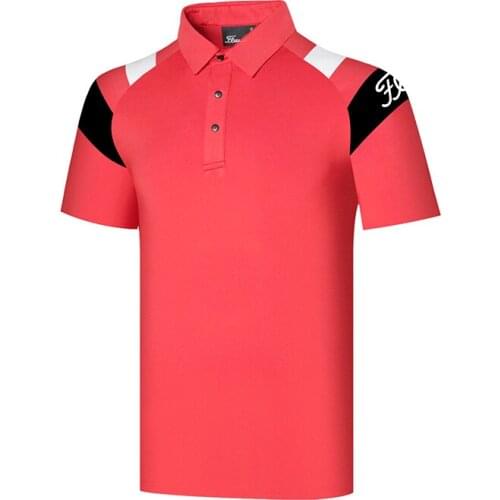 Golf Short Sleeves_ T-shirt Mens Leisure Sports Mens Top Polo Shirt Golf Wear Golf Polo Shirts
