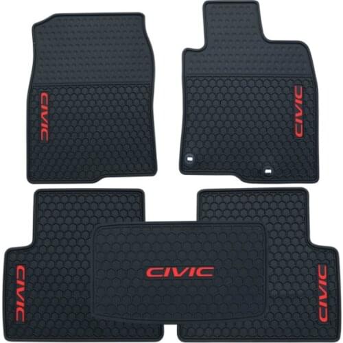 Custom No Odor Carpets Waterproof Rubber Car Floor Mats for Right Hand Drive RHD Honda Civic CRV Accord Toyota Camry Corolla