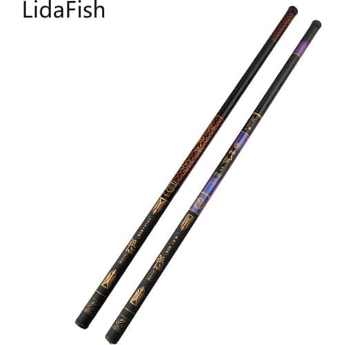 LidaFish 2.7M/3.6M/4.5M/5.4M/6.3M/7.2M Stream Rod Super Light Hard Carbon Fiber Hand Fishing Pole Telescopic Fishing Rod